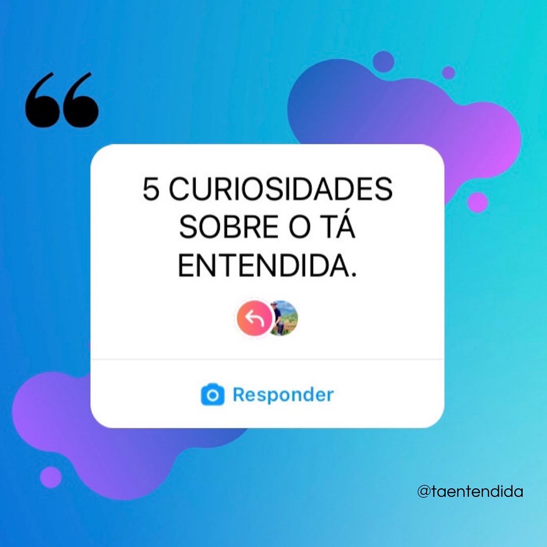 taentendida's tweet photo. Acho que a 5ª curiosidade ninguém imaginava né?
#5curiosidades #taentendida https://t.co/ORPWmmcH48