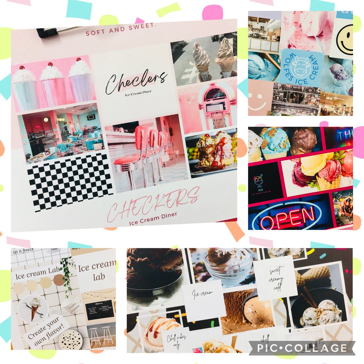 Project Business created vision boards for their own brands after they analyzed local markets and competition. 🍨  <a href="/TollesTech/">Tolles Career & Technical Center</a> <a href="/HCSD_ILC/">The Innovation Campus</a>