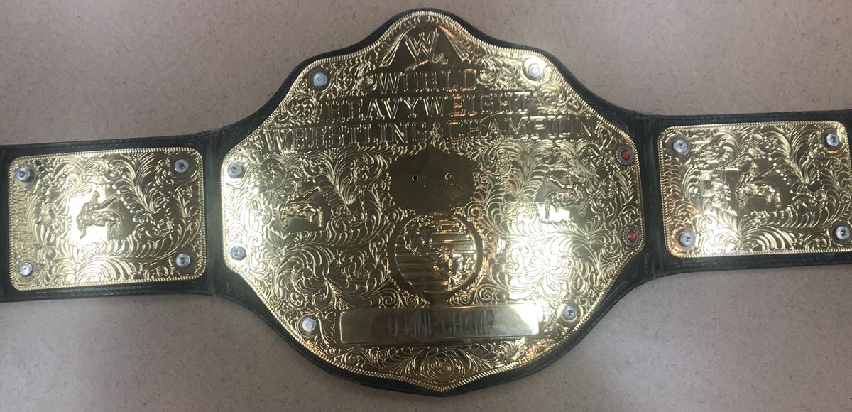CoachBLacy's tweet photo. Had to upgrade the D-Line belt. The old one has seen a lot of great players wear it. Time for some new great players to wear this one. #NastyBunch #HitSquad #DawgPound #DBlock #GunLine https://t.co/fDQmvXEyzr