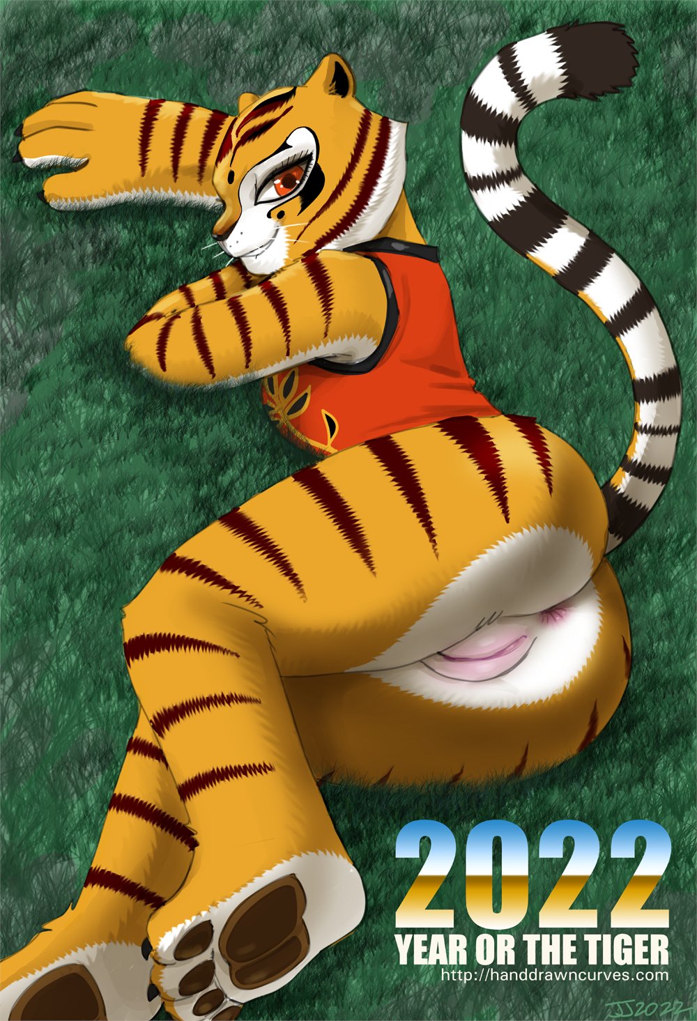 Hand Drawn Curves 🔞 on X: Happy Year of the Tiger!!! Let's celebrate with  Tigress from Kung Fu Panda! (Sorry had to deleterepost because I forgot  her whiskers!) #NSFW #Rule34 #R34 #Tigress #