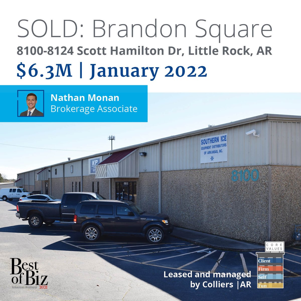 Colliers_AR's tweet photo. SOLD! Call our brokerage team today to find out how we can help you buy or sell. https://t.co/DdV5lZp6YW, 501-372-6161 #ColliersAR #LoveLR #Sold https://t.co/Kl1hhUMLOv