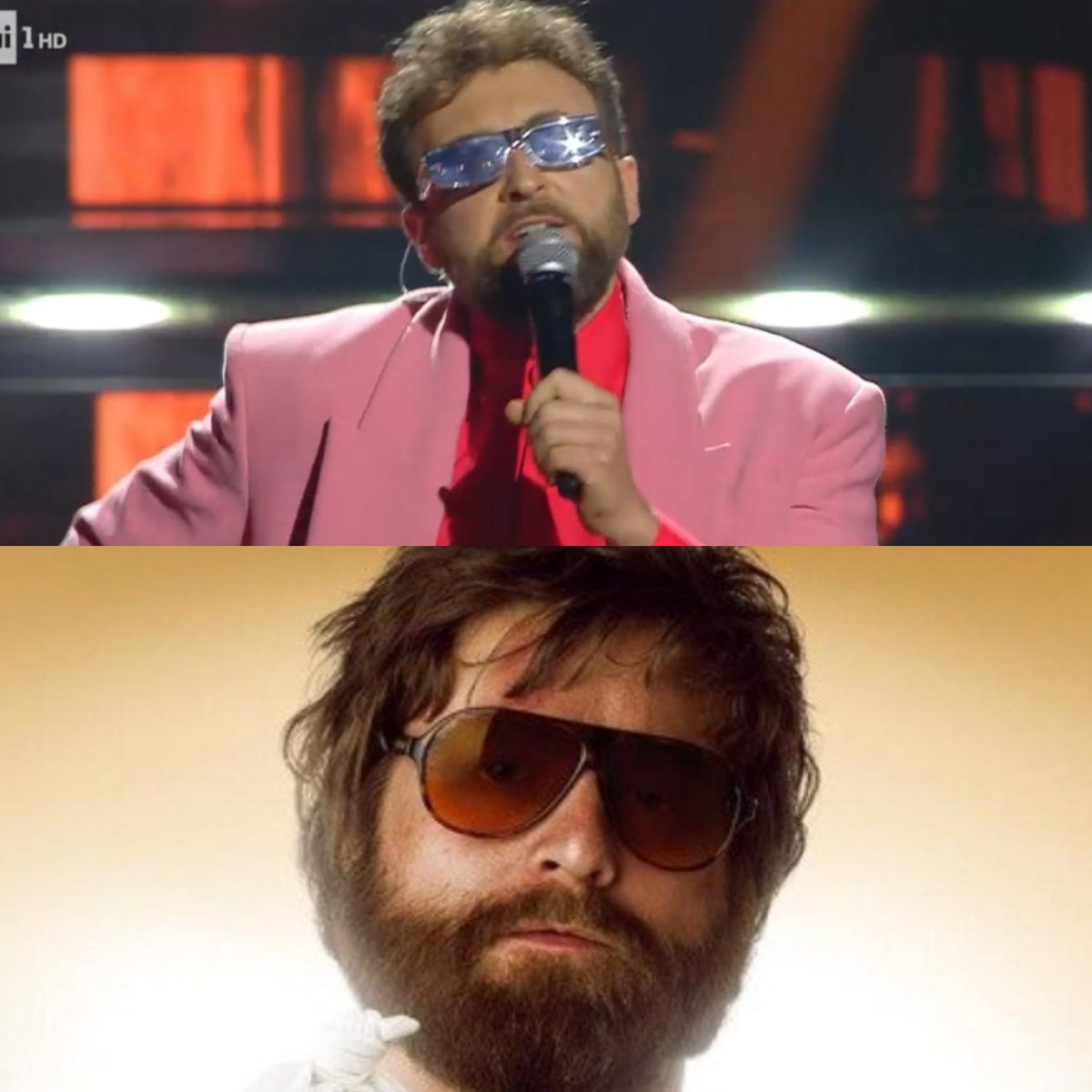grrisou's tweet photo. Mi sembrava di averlo già visto da qualche parte!

#Sanremo2022
#hangover https://t.co/elrdt11hRN