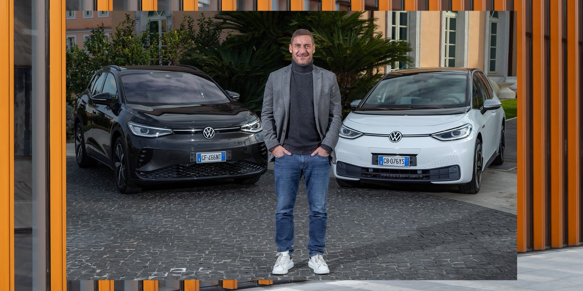 Carico ed elettrizzato, <a href="/Totti/">Francesco Totti</a> è  pronto per diventare ambassador di una nuova era della mobilità ad emissioni zero.

#ElettricoPerTotti #ElettricoPerTutti #ID3 #ID4GTX #GammaID