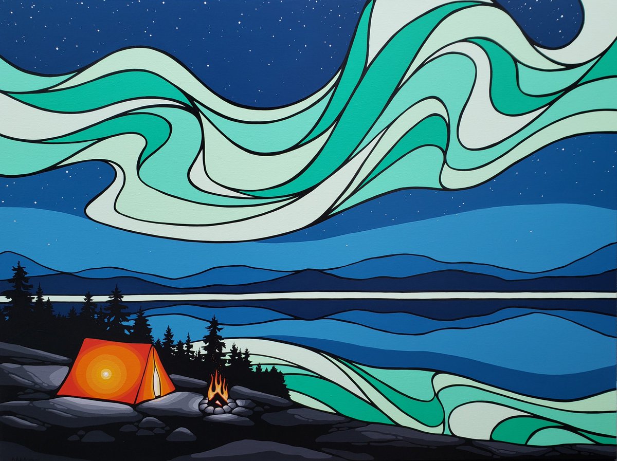 Northern Reflections
30x40 acrylic on canvas