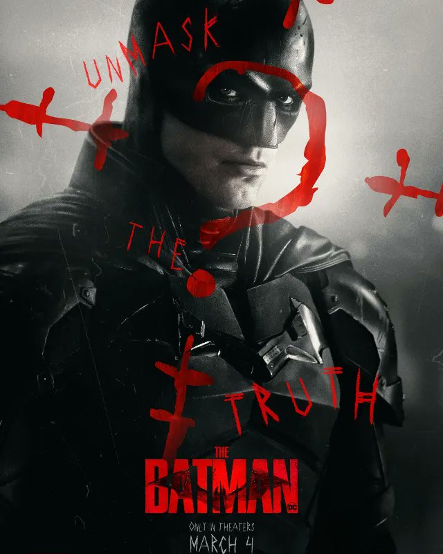 ComicOutlook's tweet photo. The Batman.  March 4th 2022.

Unmask the truth.  #TheBatman https://t.co/bVpWpOs738