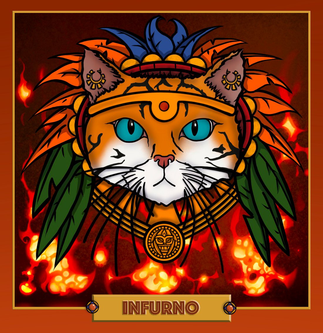 Infurno is SOLD! Congrats to our good friends at <a href="/DirtyFractal/">Dirty Fractal</a> - you now own the first ever Divine Felines NFT! The tribe welcomes you 🙌

Get ready for Early Access to the mint, and a free NFT drop when the mint starts✨

#nft #nftart #nftgiveaway #divinefelines #divinemetaverse