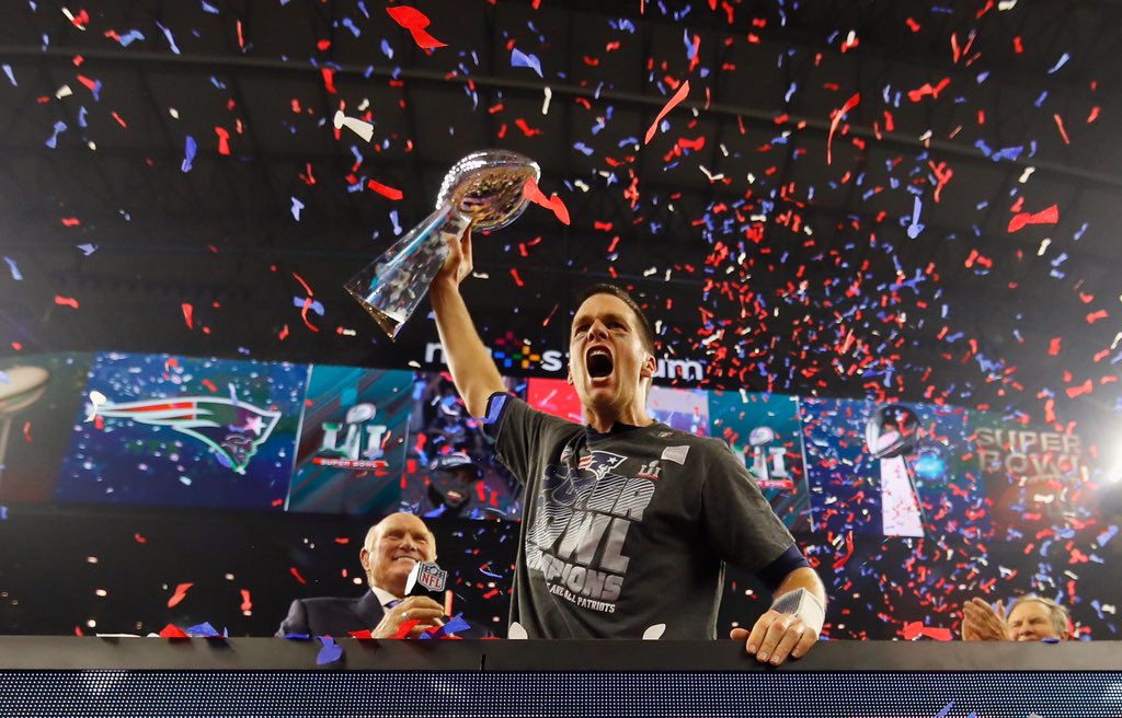 NFL_Stats's tweet image. Tom Brady’s Super Bowl stats..

• 10 appearances (7-3)
• 65.8 comp. %
• 3,039 pass yards (303.9 YPG)
• 21 TDs - 6 INTs
• 97.7 passer rating
• 5x SB MVP