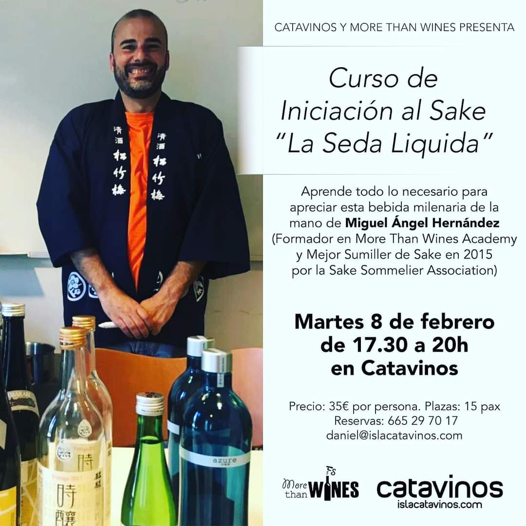 Catavinos's tweet photo. Curso de iniciación al #sake. ¡Últimas plazas! 👇👇👇👇 https://t.co/88PYtXMVio