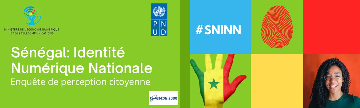 PagnumSenegal's tweet photo. 📢Enquête de perception citoyenne sur l'Identité Numérique Nationale (INN) au Sénégal 🇸🇳
Votre opinion compte 👇🏾👇🏿👇🏽
https://t.co/BJFukKBzfp

#SNINN
#tech #Senegal #SénégalNumérique https://t.co/cjVErxczBh