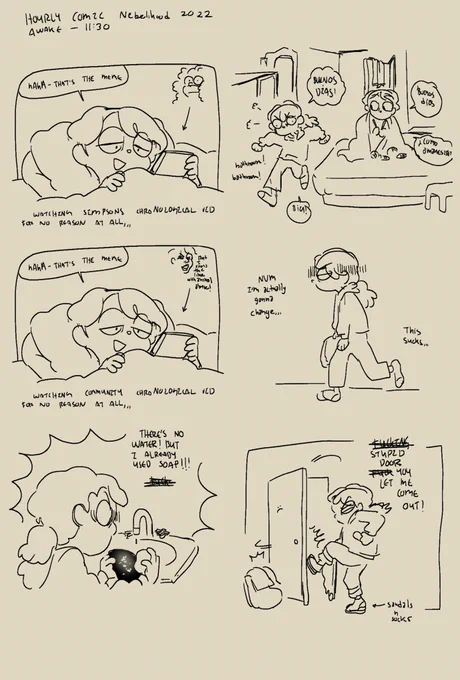 I really wanna try #hourlycomicday sorry if I'm lacking mcyt content x'0

#hourlycomicday2022 #HourlyComicsDay2022 

I hope I do it correctly, I never know how ajahs, this was my little morning adventure 