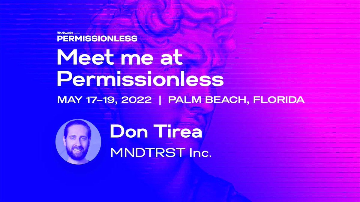 Been diving back into the crypto space over the last few seasons again. Feels good to be back. Who else is going to #PERMISSIONLESS?
