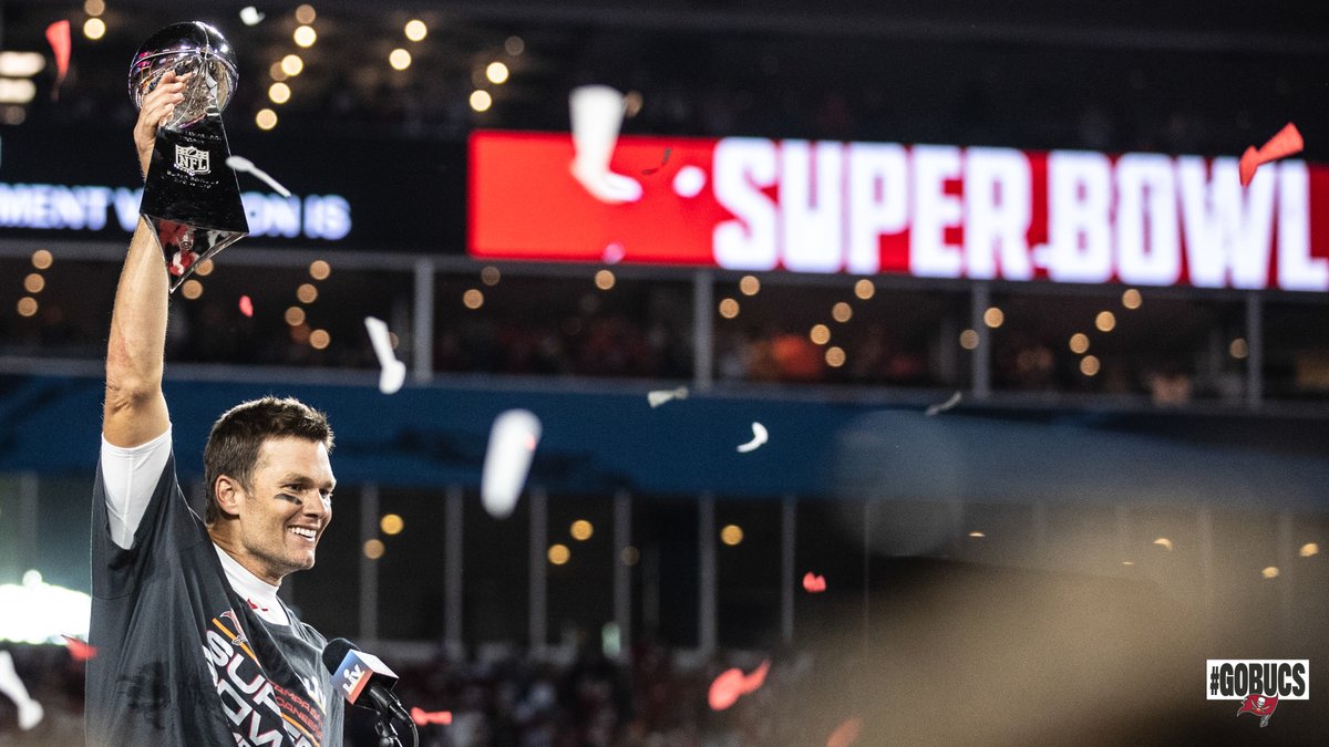 Buccaneers's tweet photo. The greatest of all time. 🐐 https://t.co/oC1Gh4UttS