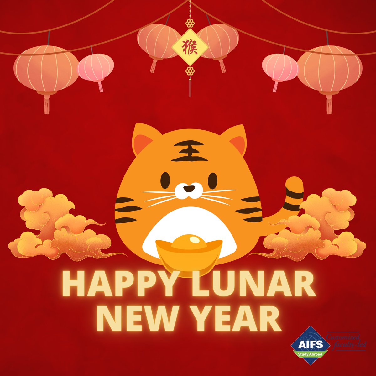 Xin nian hao! Wishing you luck, love, health…and travel in this year of the Tiger! #aifscustomized