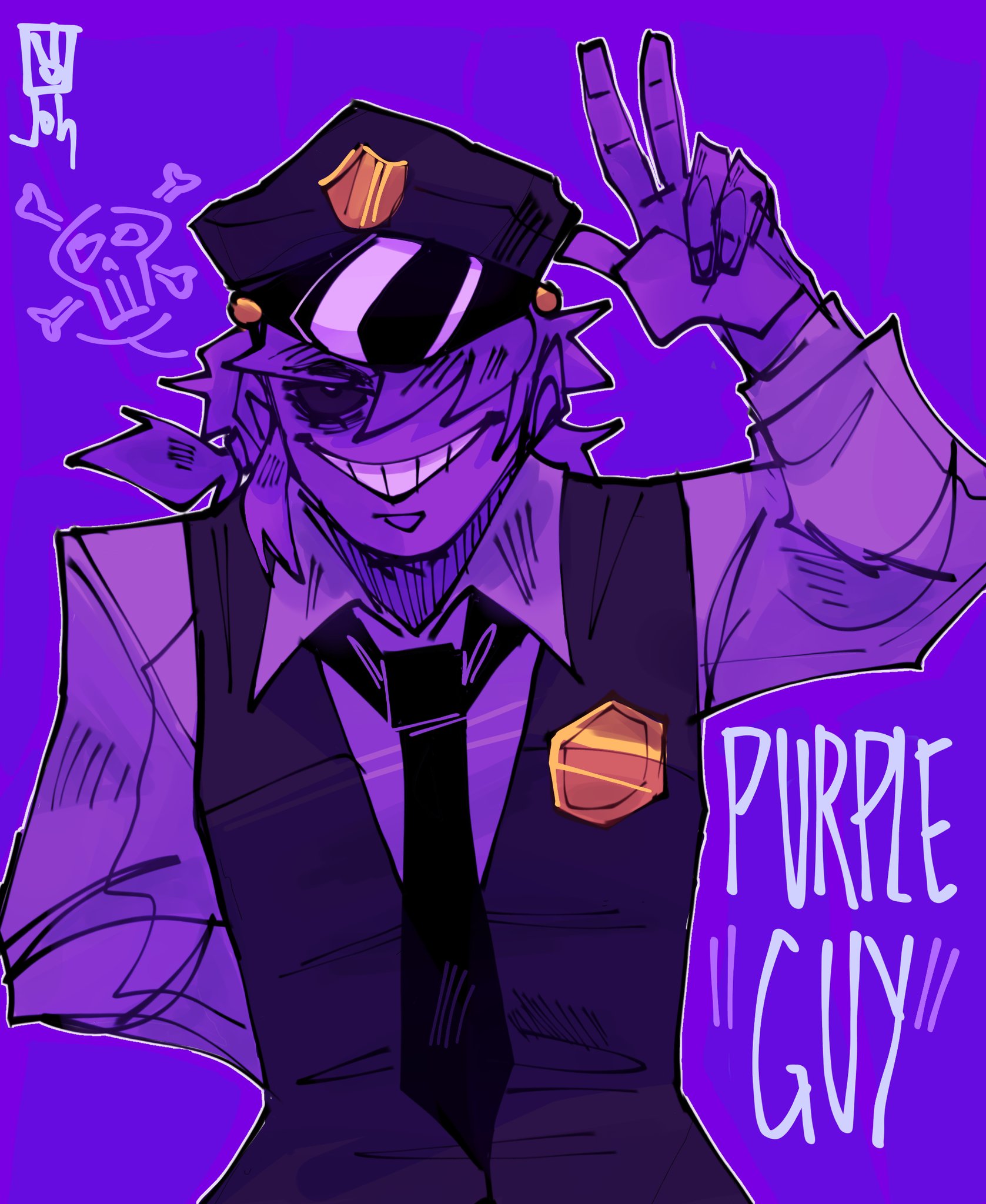 Pixilart - Purple guy looking Sus by anime-love-art