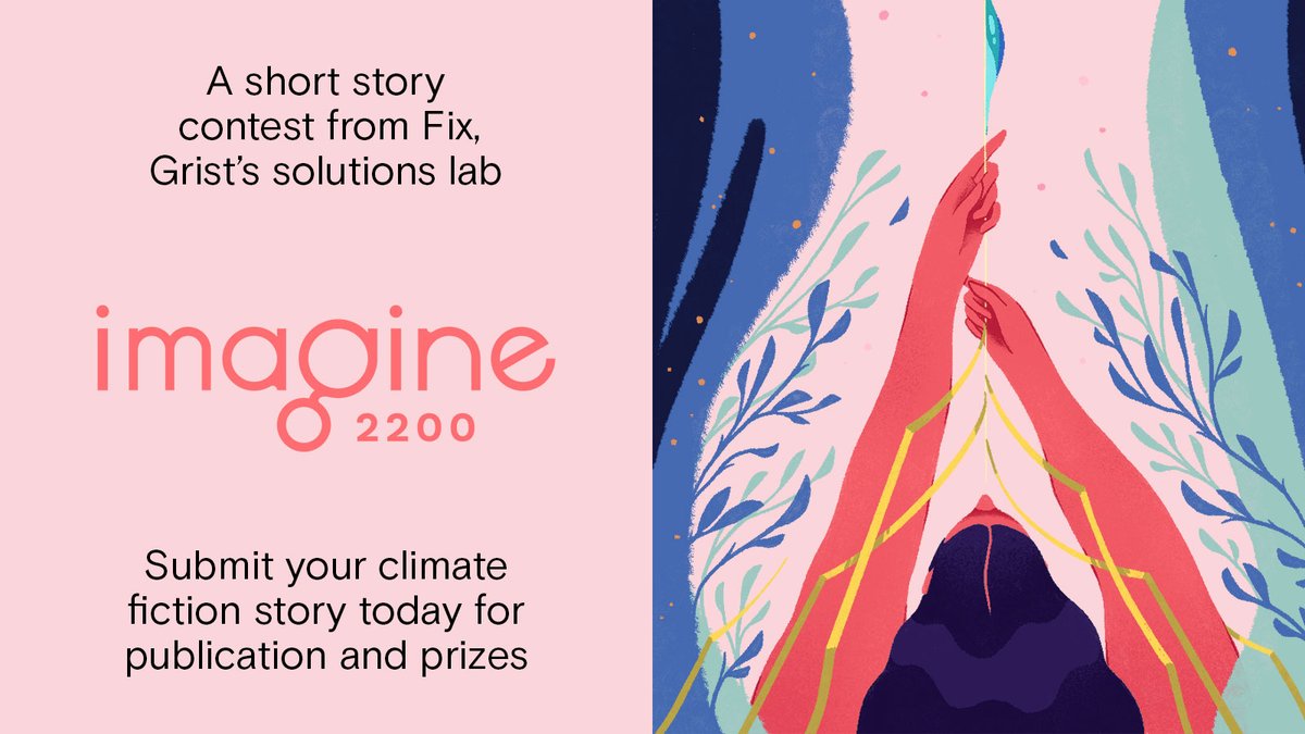 Write the climate future you want to see. Submissions are open TODAY for Imagine 2200: Climate Fiction for Future Ancestors. #ClimateFiction #Imagine2200 

✍️: bit.ly/3KUhzNA