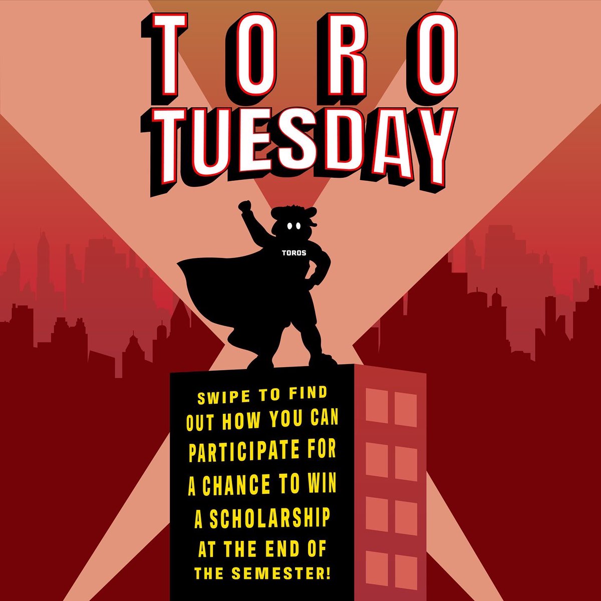 ASICSUDH's tweet photo. #ASIToroTuesday STARTS TODAY, TOROS!๐ค
Starting today, join us every Tuesday this semester by showing your CSUDH school spirit! #ASICSUDH #CSUDH #WeAreASI #ImAToro #TorosTogether
๐For more information about Toro Tuesday, visit the link in our bio https://t.co/9pghj6Cn7U