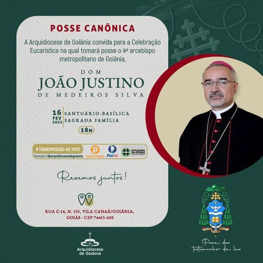 domjoaojustino's tweet photo. Aguardo sua presença. 
Você pode, também, acompanhar pela TV e redes sociais. https://t.co/zeKNhpNTzT