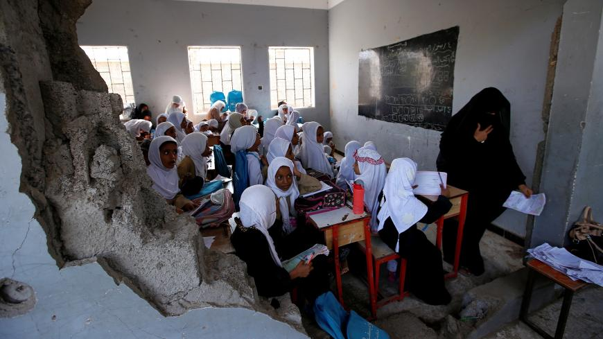 PressTV's tweet photo. 2 million Yemeni children out of school as a result of Saudi-led war

Seven years on, Yemeni children’s education has become one of the greatest casualties of devastating and ongoing Saudi-led military campaign against Yemen.

#DoNotLookAway https://t.co/7z3J2LGBVT