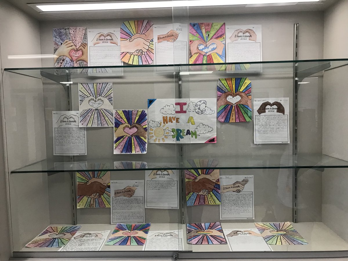 Intermediate students connect artistic talent to Black Heritage, Black Brilliance, and Black Futures month.