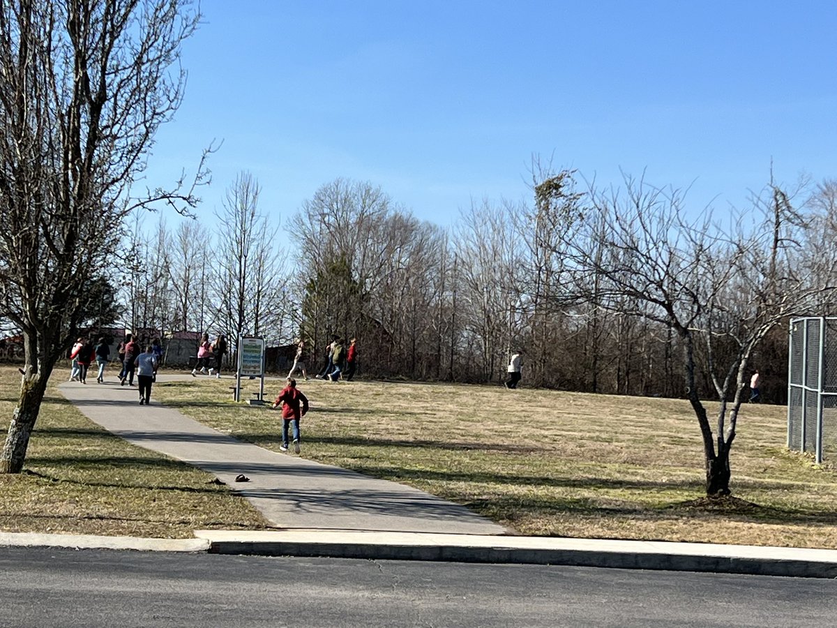 Beautiful day for some cardio work in Bobcat PE land!  <a href="/WMS_BOBCATS/">West Middle School</a> working hard today to get fit <a href="/HerreraCindy15/">Cindy Herrera</a> <a href="/CoachCMac5/">Coach R. C. McMurtry</a> <a href="/CoachHice10/">Jordan Hice</a>