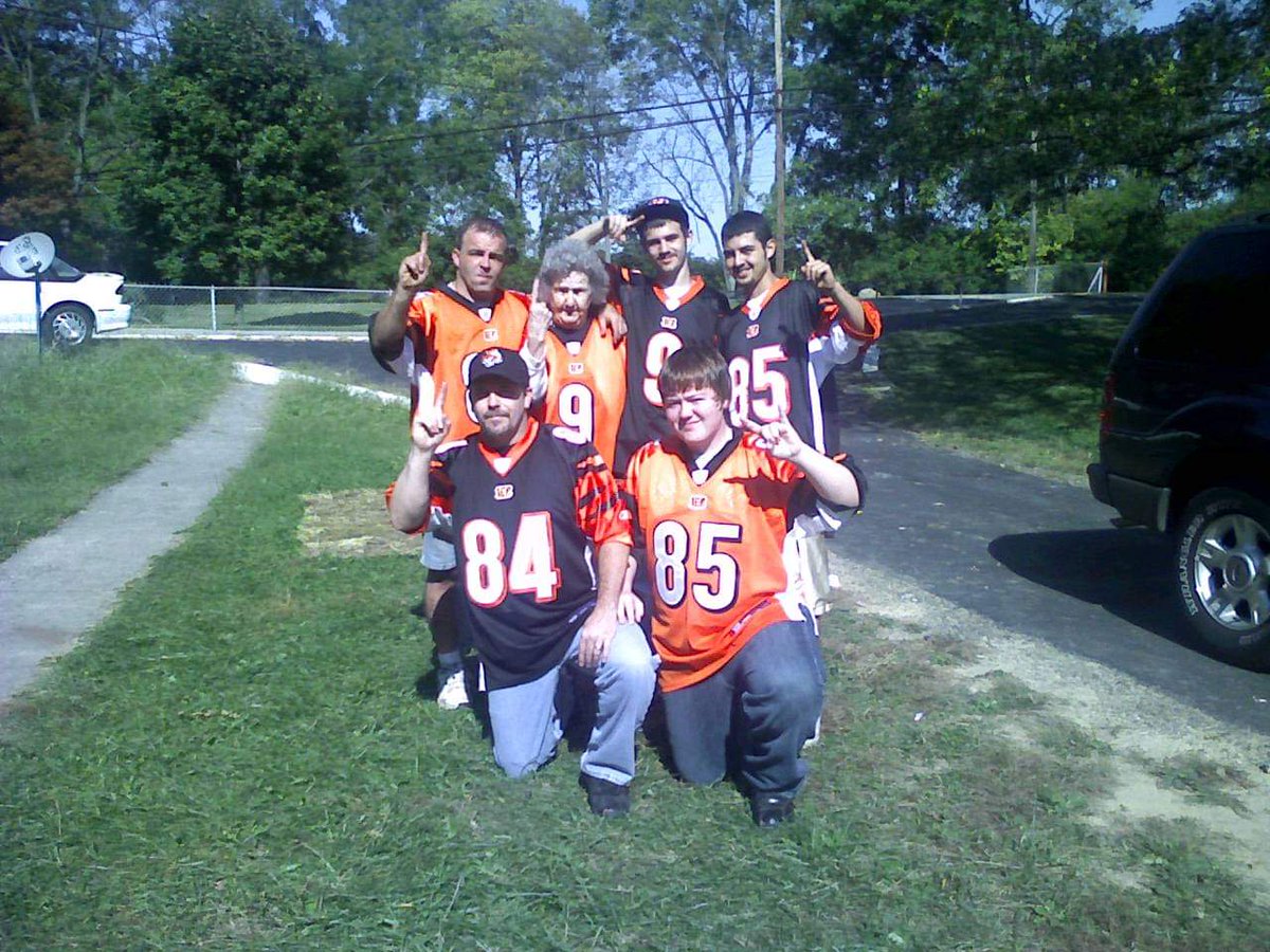 tim_coots's tweet photo. @JimIrsay Been a Bengals fan my whole life. Here are a few pictures from about 10 years ago and my 89 year old grandmother donned a Bengals jersey and made a pot of chili every Sunday for the game. Wooden and thank you Mr irsay for the opportunity https://t.co/LlhmmcKamR