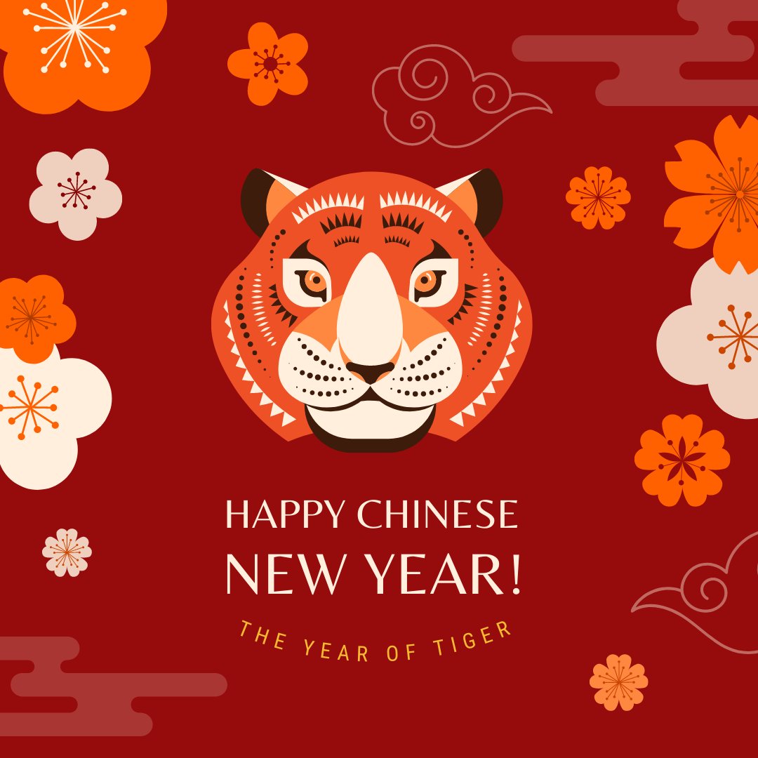 According to the Chinese zodiac 2022 is a Year of the Tiger , starting from February 1st, 2022, and lasting until January 21st, 2023.
How to Say Happy New Year in Chinese
新  Xīn  年  nián  快  kuài  乐  lè!