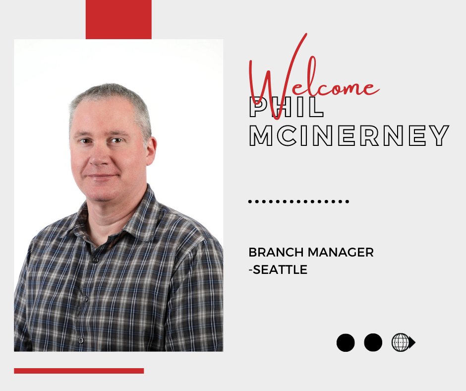 trancoglobal's tweet photo. Meet Phil McInerney!👋 Phil recently joined the team as the new Branch Manager of our Seattle Location. Glad to have ya on the team!

#WelcomeToTranco https://t.co/m9McXv61XZ
