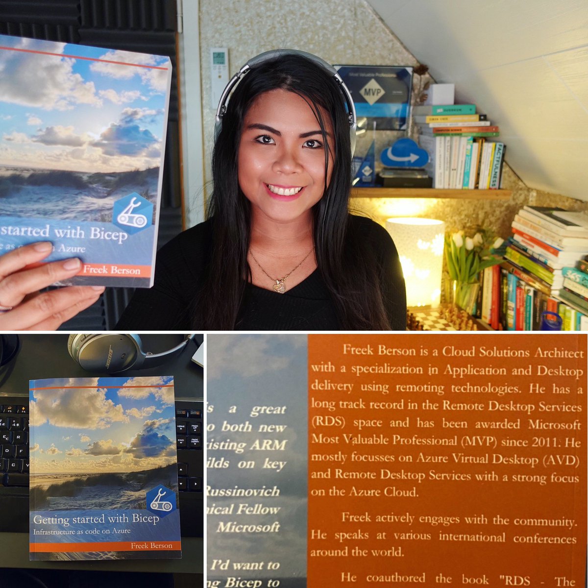 cjkodare's tweet image. My new book 📖 “Getting Started with Bicep - Infrastructure as Code on Azure” 💪🏻 by fellow Microsoft MVP @fberson 
Looking forward to read and learn by doing! 👩🏻💻
#azure #gettingstartedwithbicep #bicep #techbooks #infrastructureascode
