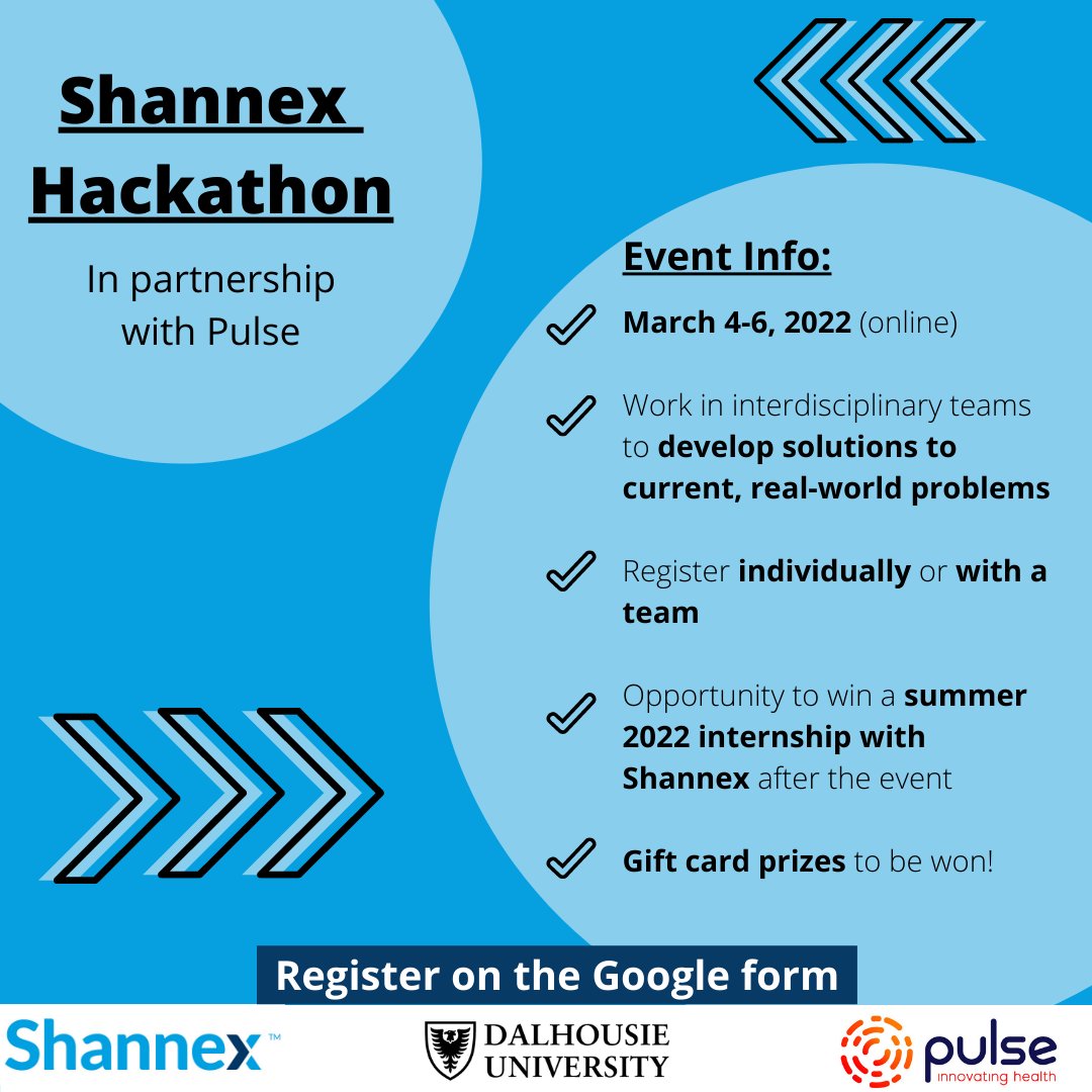 Are you interested in improving long-term care in Canada? Do you want a chance to tackle current, real-world challenges? 

Then register for the Shannex Hackathon: forms.gle/XqfX4kfDVaKWBv…

Students from all faculties are encouraged to apply.

Register by February 23