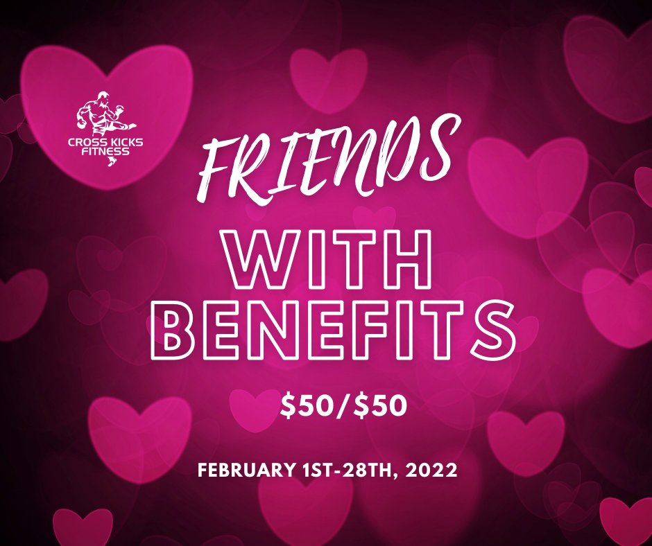 CrossKicks's tweet image. ❤️💜CKF Friends w/ Benefits is here❤️💜
Who’s going to be the lucky one? 😉

crosskicksfitness.com/free-workout/
#ckfstrong #YOUin22 #traineralwaysincluded #noclasstimes #noexcuses