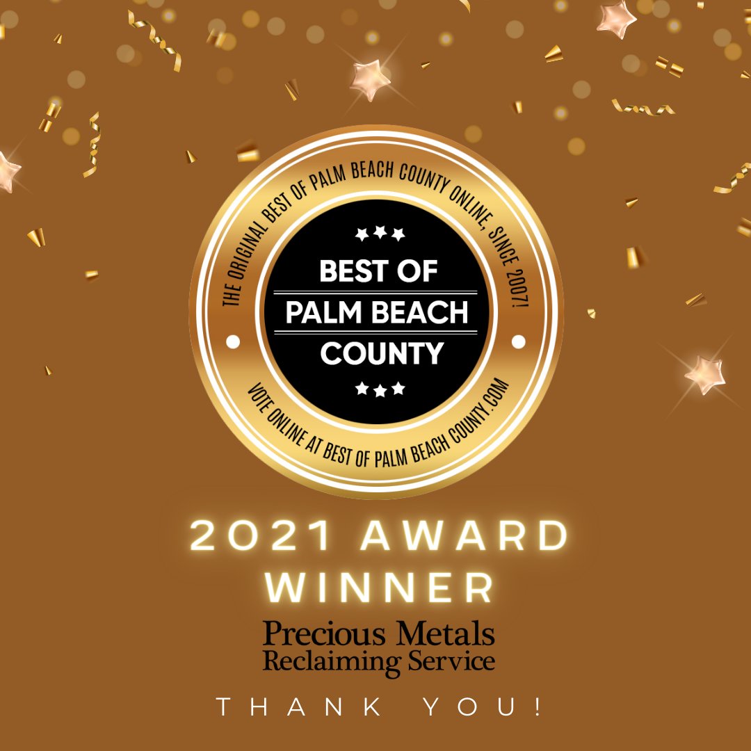 ReclaimMetals's tweet photo. It's Official 🎉 You've Voted Us Best of Palm Beach County! 

Thank you for your votes &amp; your continued support. 
If you're looking to sell #gold, #silver, #platinum, #palladium or #diamonds, there's no better place for you to go. 

https://t.co/hgvTuBEWUE https://t.co/DW9hXnQaH3