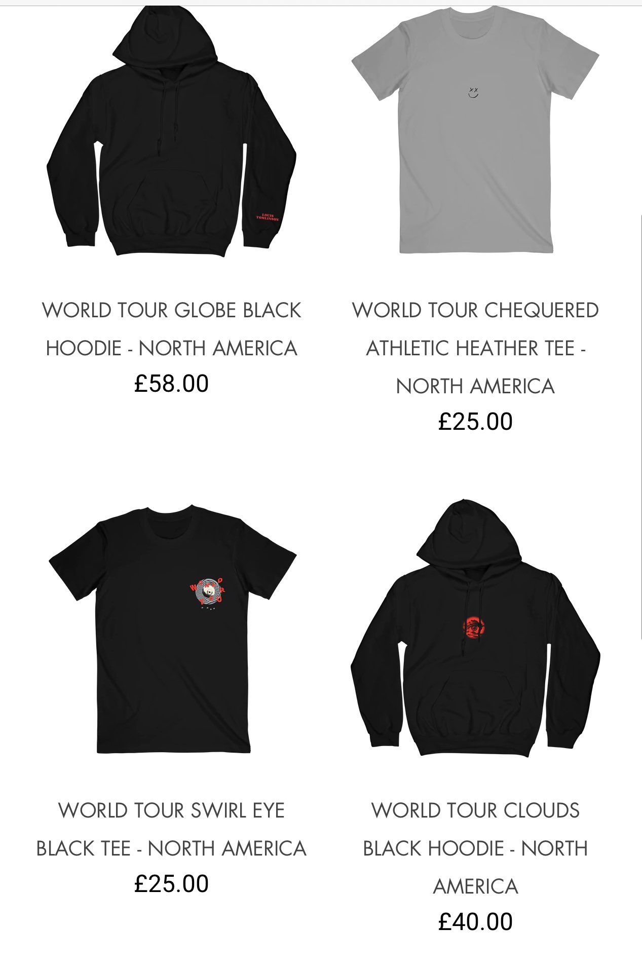 HL Daily on X: 🛍 New Louis World Tour merchandise has been added to his  shop!   / X