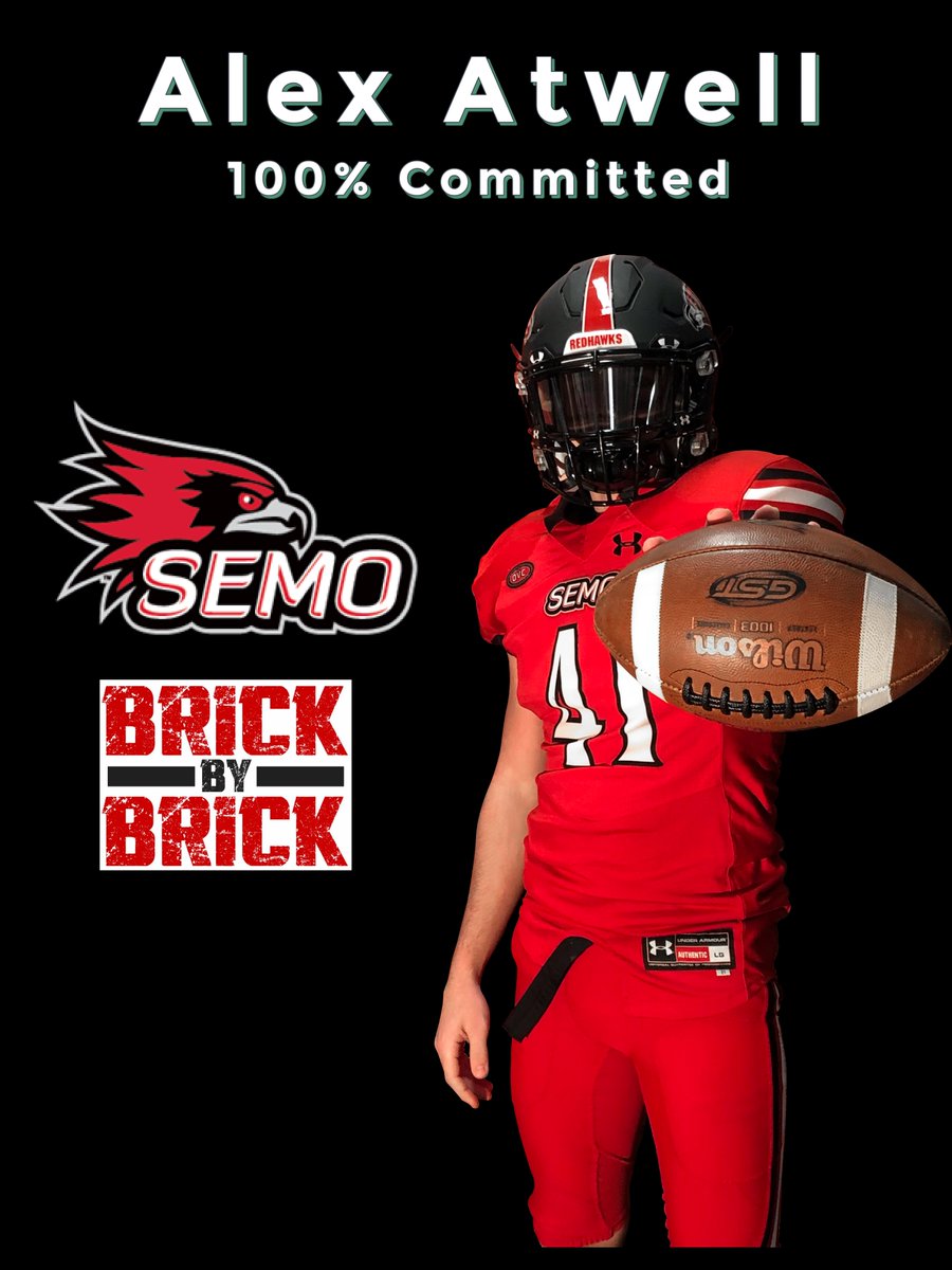 Alex (@alexatwell_wchs) on Twitter photo 100% Committed To SEMO #BrickByBrick
To all my coaches, teammates and family members:
Thank you for helping me develop into a better player and a better man. Next Level! <a href="/DrudikJd/">Justin Drudik</a> <a href="/SEMOfootball/">SEMO Football</a>  <a href="/bsdedman/">Brad Dedman</a> <a href="/traye_aric/">Traye Aric</a> <a href="/CoachLawrence1/">Eric Lawrence</a> @WilsonCentralFB @jameswilhoit25 <a href="/KohlsKicking/">Kohl's Kicking Camps</a> 100% Committed To SEMO #BrickByBrick
To all my coaches, teammates and family members:
Thank you for helping me develop into a better player and a better man. Next Level! <a href="/DrudikJd/">Justin Drudik</a> <a href="/SEMOfootball/">SEMO Football</a>  <a href="/bsdedman/">Brad Dedman</a> <a href="/traye_aric/">Traye Aric</a> <a href="/CoachLawrence1/">Eric Lawrence</a> @WilsonCentralFB @jameswilhoit25 <a href="/KohlsKicking/">Kohl's Kicking Camps</a>