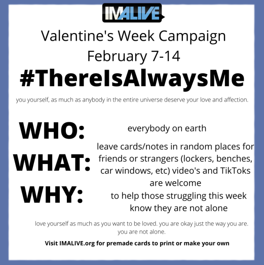 postsecret's tweet photo. https://t.co/8oV661q7ox
@_IMAlive 
#SuicidePrevention 
#ValentinesDay 
#ThereIsAlwaysMe https://t.co/WdALsa2WUP