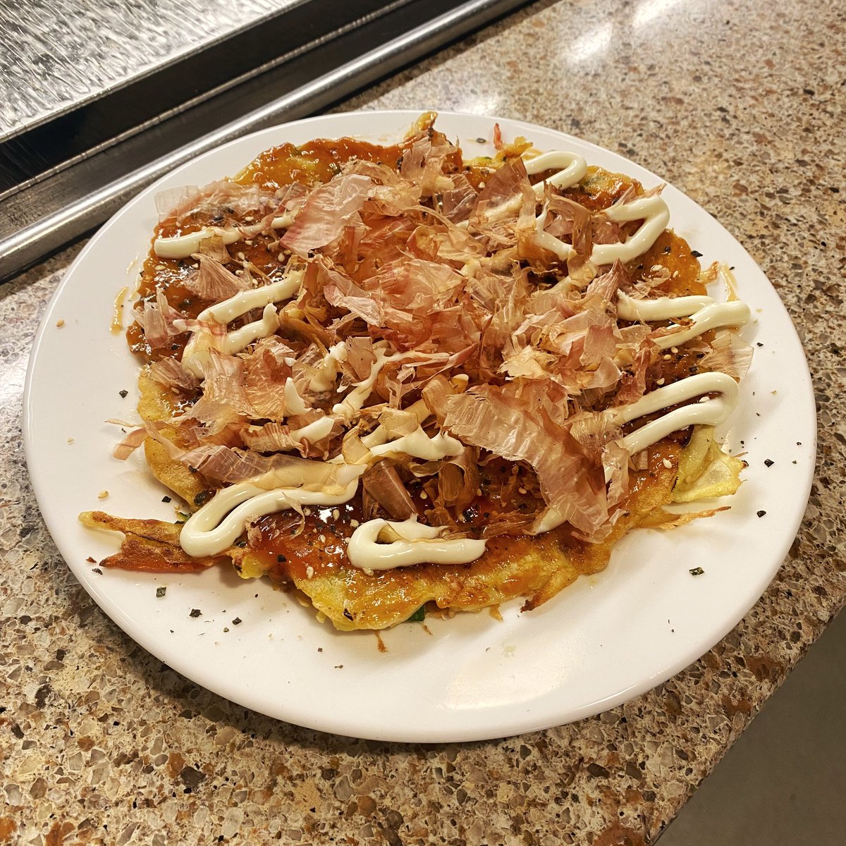 pludining's tweet image. We’re trying some new recipes at Cross Cultures this week — remember The Commons is only open 11am-2pm!!

Today is Okonomiyaki — let us know what you think. 

Was it good? Would you like to see it in the Spring menu rotation?