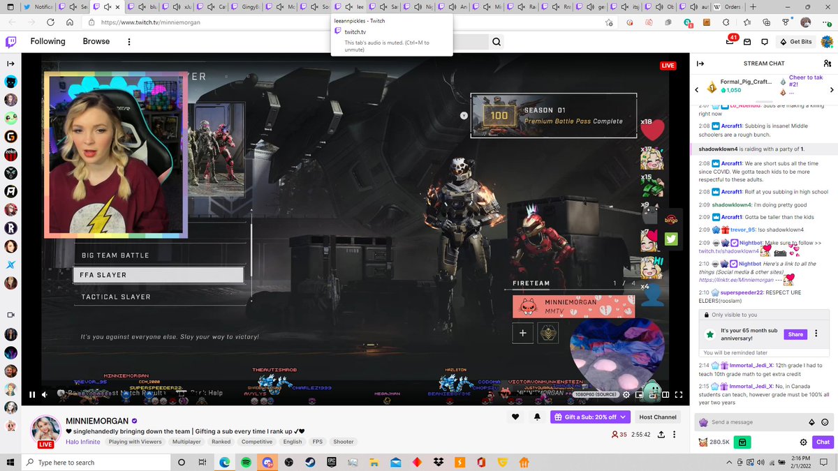 TheAutismCarol's tweet photo. When you want to watch @JustSeum, @MINNIEMORGANTV, @Ajasmine0715, @xJustGina, @CatharsysGaming, @LydiaMarie0809, @mo1stpony, @lg781223, @sarahweisters, @forbes_sherri, @AnnagramAU, @MiraxyVerse, @Racheltimlin1, @Rratzyy, @G3N3XT3, @Obsidio91 and more on @Twitch you do it. https://t.co/o2xPPDeTm2
