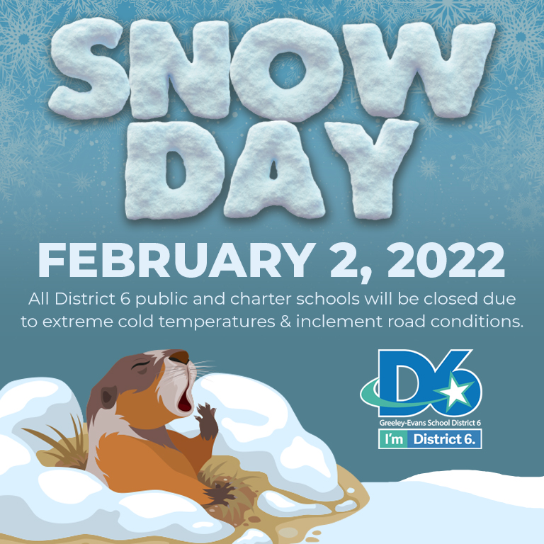 We will be closed Wed, Feb 2, due to winter weather! We will have a 2-hour delayed start on Thurs, Feb 3rd! More information here: bit.ly/3gck7bU

#ImDistrict6 #WeAreDistrict6