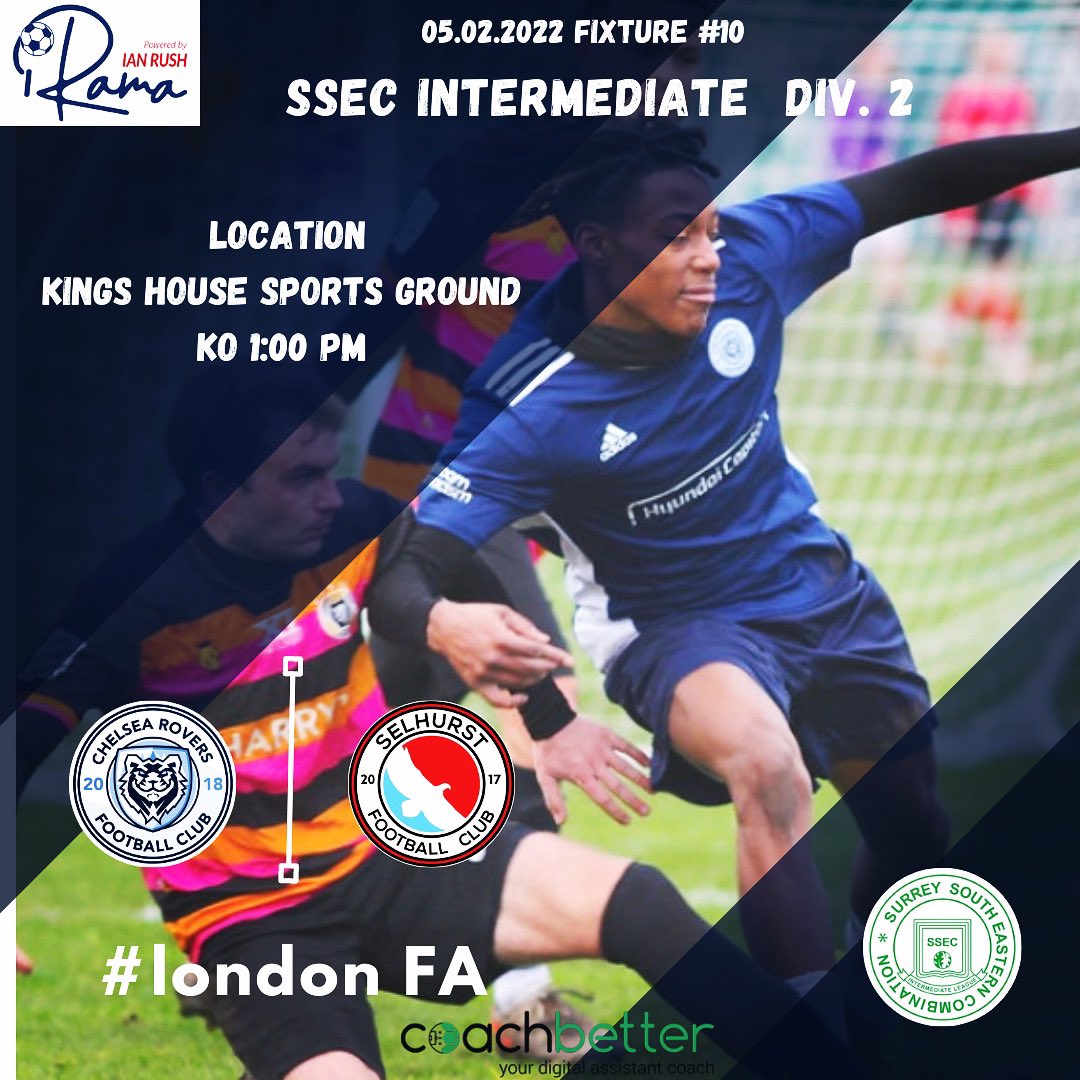 Chelsea Rovers Football Club (@chelsearoversfc) on Twitter photo Tough game this weekend against the unbeaten <a href="/SelhurstFC/">Selhurst FC</a> who are on fire this season 👏
Loads of hard work awaiting for us!
COYR!!! 🔥🔥🔥
<a href="/ssecleague/">Surrey South Eastern Combination</a> @PodcastSelk Tough game this weekend against the unbeaten <a href="/SelhurstFC/">Selhurst FC</a> who are on fire this season 👏
Loads of hard work awaiting for us!
COYR!!! 🔥🔥🔥
<a href="/ssecleague/">Surrey South Eastern Combination</a> @PodcastSelk