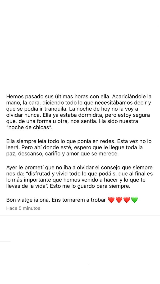 ares_psicologa's tweet photo. Bon viatge iaiona ❤️❤️❤️💚 https://t.co/DdOmM9LEKc