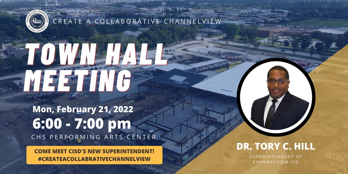 Town Hall Meeting: Mon, Feb. 21, 2022 from 6-7 pm. #createacollaborativechannelview