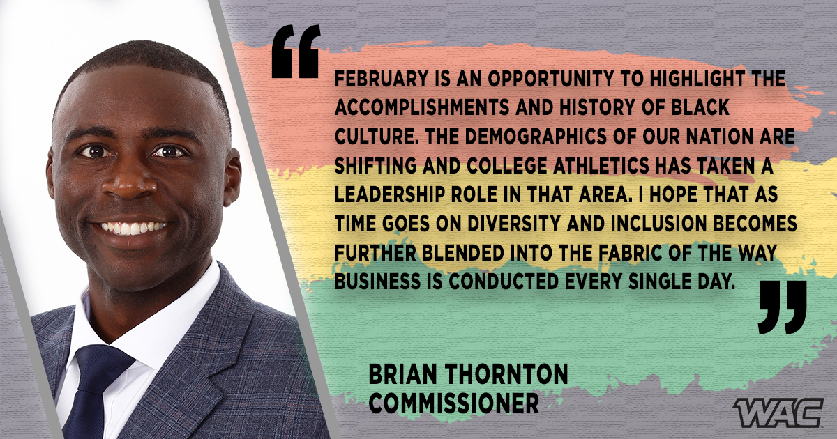 UAConference's tweet photo. February 1 marks the first day of Black History Month.
Join us as we recognize and highlight administrators, coaches, and student-athletes from the WAC throughout the month.
#LearnCompeteInspire x #BlackHistoryMonth https://t.co/gCLxrVddPL