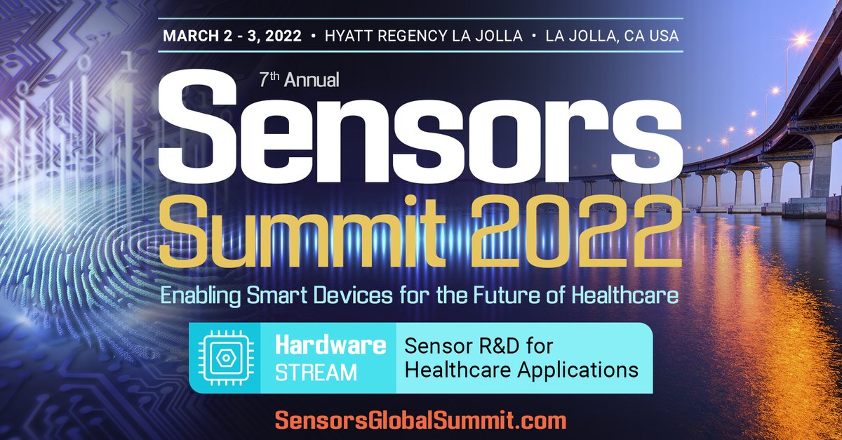 The Sensor R&amp;D for Healthcare Applications track will examine the latest advancements in the next generation #biosensors for #healthcare. There's still time to save - register now to secure your spot: bit.ly/33OvxzO Use code SGS300 for an additional $300 savings.