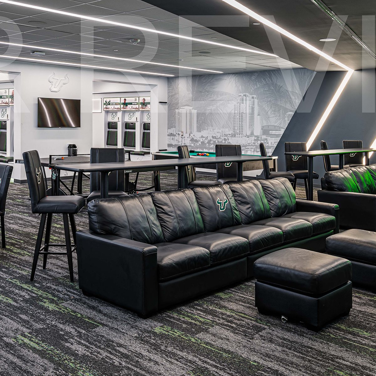 The University of South Florida recently renovated their football player lounge with new DreamSeat furniture!

Learn more about all of the products added at dreamseat.com/usf-football/
<a href="/USFFootball/">USF Football</a> 

#DreamSeat #USF #PlayerLounge