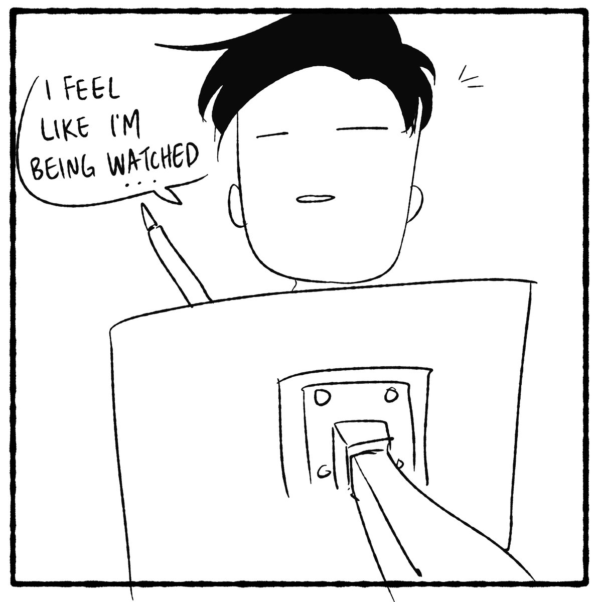11am of hourly comic day: I'm being watched https://t.co/uq0FfoElcr 