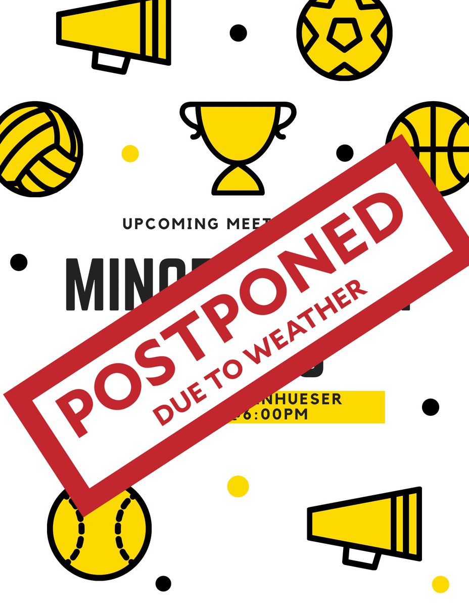 We are going to cancel tonight’s meeting for everyone’s safety! Look out for an email from us containing next steps &amp; upcoming events!!