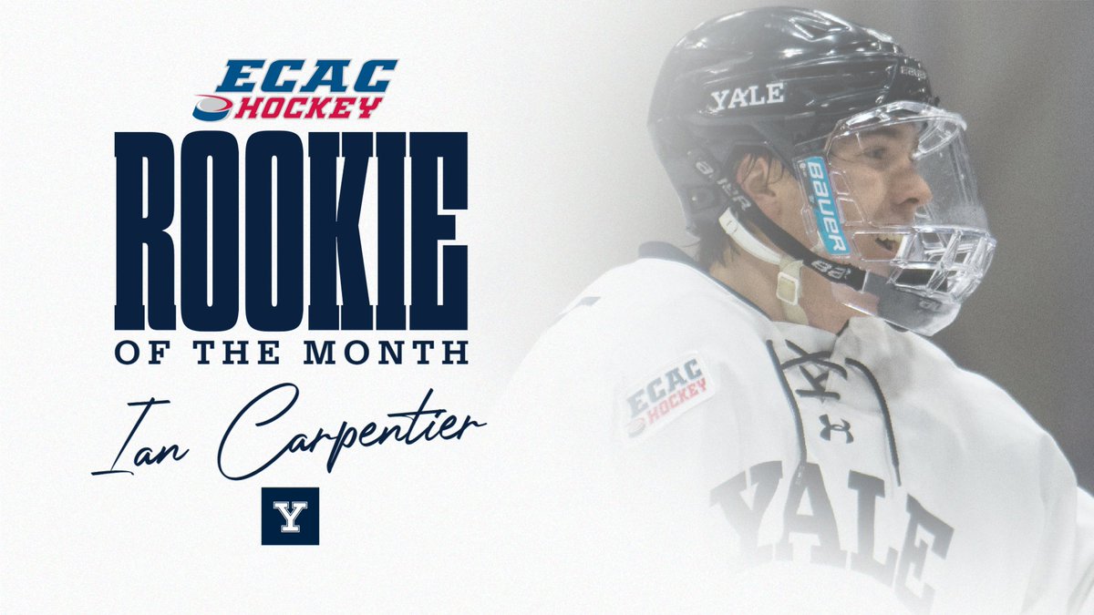 Six goals and eight points in six games! Congrats to Ian!!

READ ➡️ bit.ly/3uePJG0

#ThisIsYale