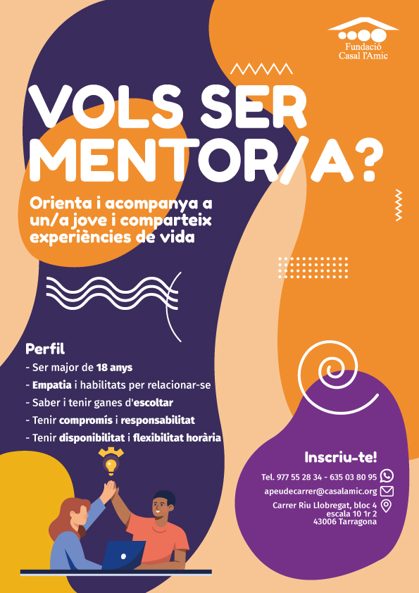 casalamic's tweet photo. Vols ser #mentor/a?😊Apunta't!

#Tarragona https://t.co/h276kChTIX