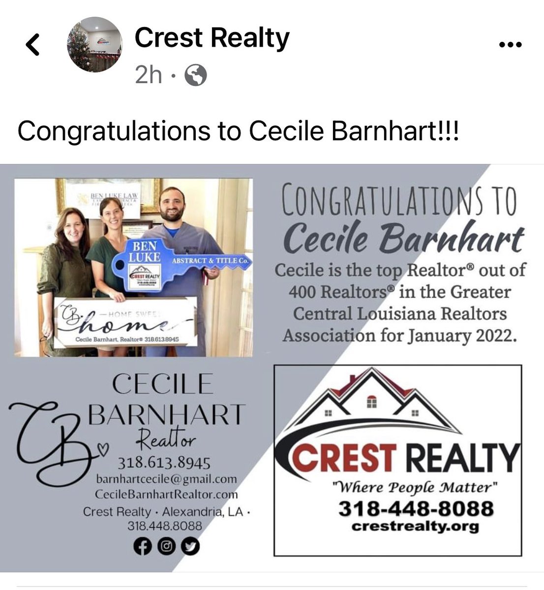 ProfBarnhart's tweet image. Thanks, everyone, for trusting me with your real estate business. Contact me today if I can help you!