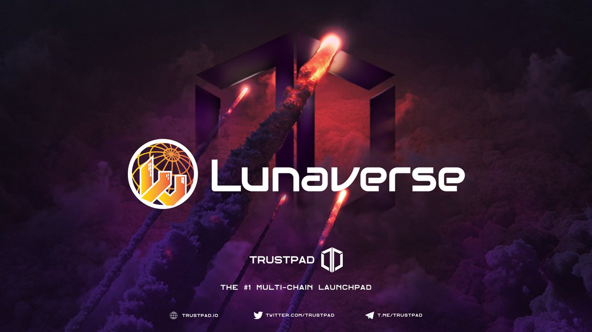 ⚡️ You can now register for the @Lunaverse_io #IGO on #TrustPad! ✅

Our First-Ever <a href="/terra_money/">Terra 🌍 Powered by LUNA 🌕</a> Launch 🙌

📅 #IGO Starts: Feb 3rd, 11:00 UTC on <a href="/TrustPad/">TrustPad</a> 🚀

✅ Min. 15,000 $TPAD staked needed for Guaranteed Allocation.

📝 Register here 👉 trustpad.io/pool/lunaverse

#Terra $LUV