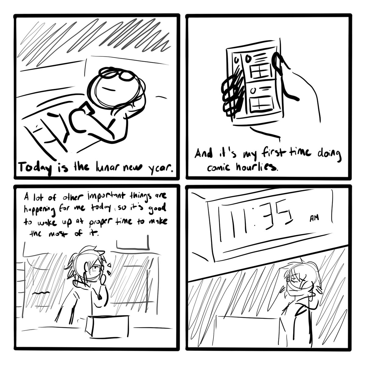 starting my first #HourlyComicsDay with 12:00pm 